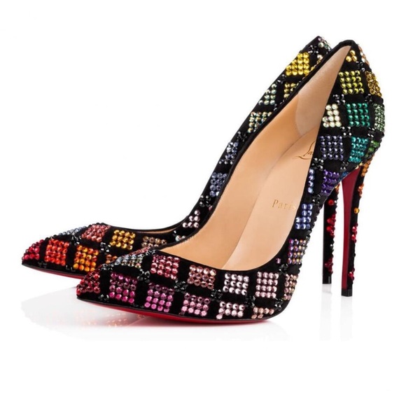 RARE Christian Louboutin Arletta 100mm Strass RETAIL 3k - Picture 1 of 14